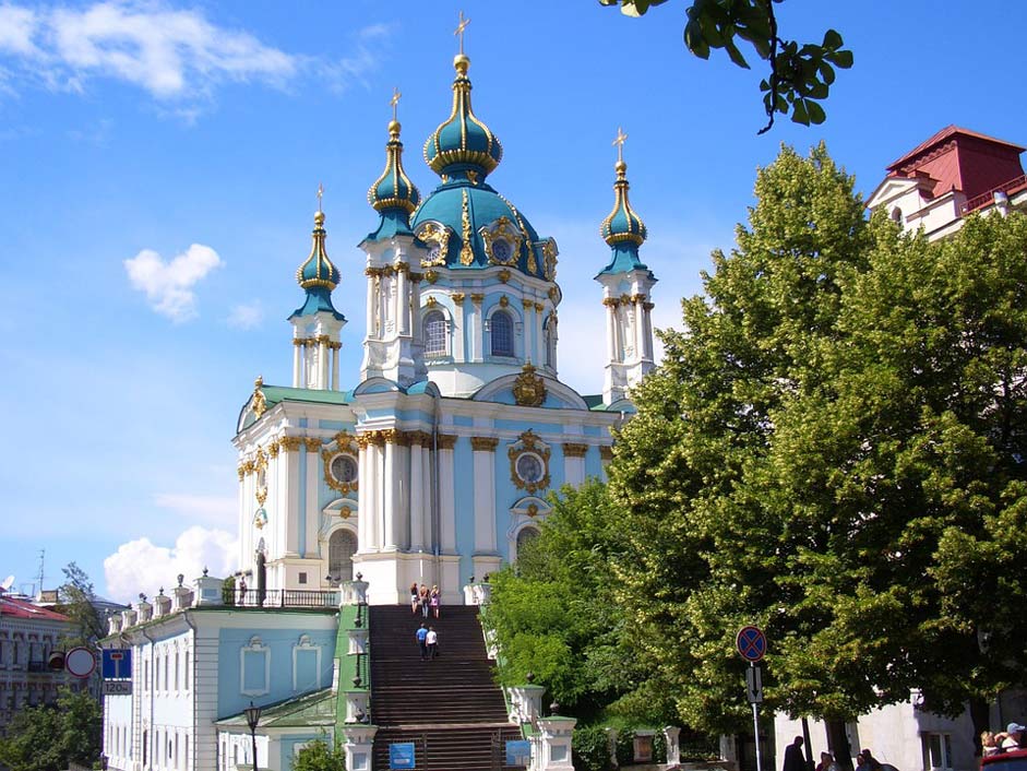 Church Ukraine Kiev St-Andrews-Church