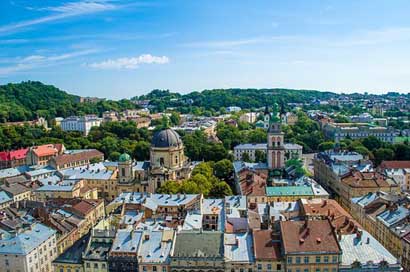Lviv Roof Europe Ukraine Picture