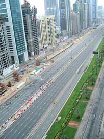 Dubai Uae High-Rise Street Picture