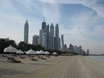 Dubai Beach High-Rises Skyscrapers Picture