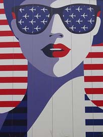 Usa Glasses Face Woman Picture
