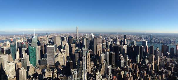 New-York Vista Landscape Empire-State Picture