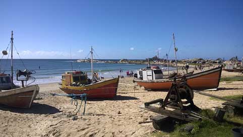 Boats Punta-Del-Diablo Uruguay Beach Picture