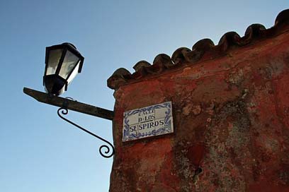 Uruguay Window Street Colonia Picture