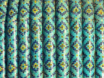 Mosaic Turquoise Artfully Pattern Picture