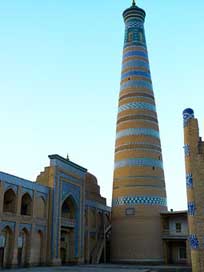 Khiva Morgenstimmung Chodja-Islam-Minaret Morning Picture