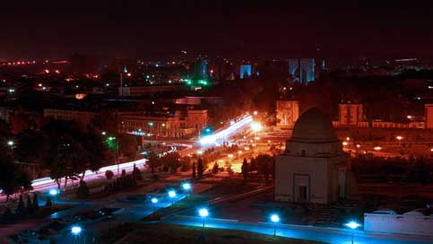 Night-Lights Central-Asia Night Gur-Emir Picture