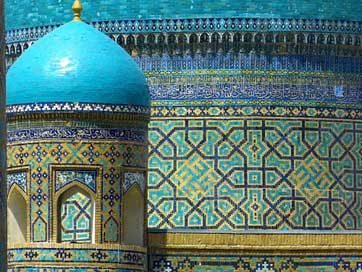 Samarkand Mosaic Uzbekistan Medrese Picture