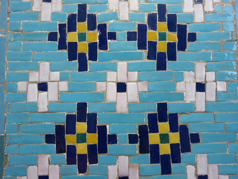 Artfully Pattern Mosaic Uzbekistan