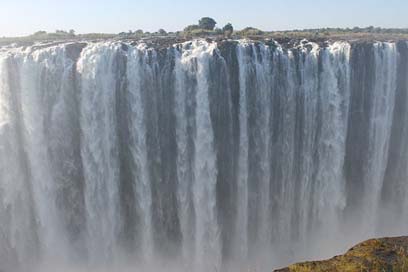 Waterfall Zimbabwe Africa Victoria-Falls Picture